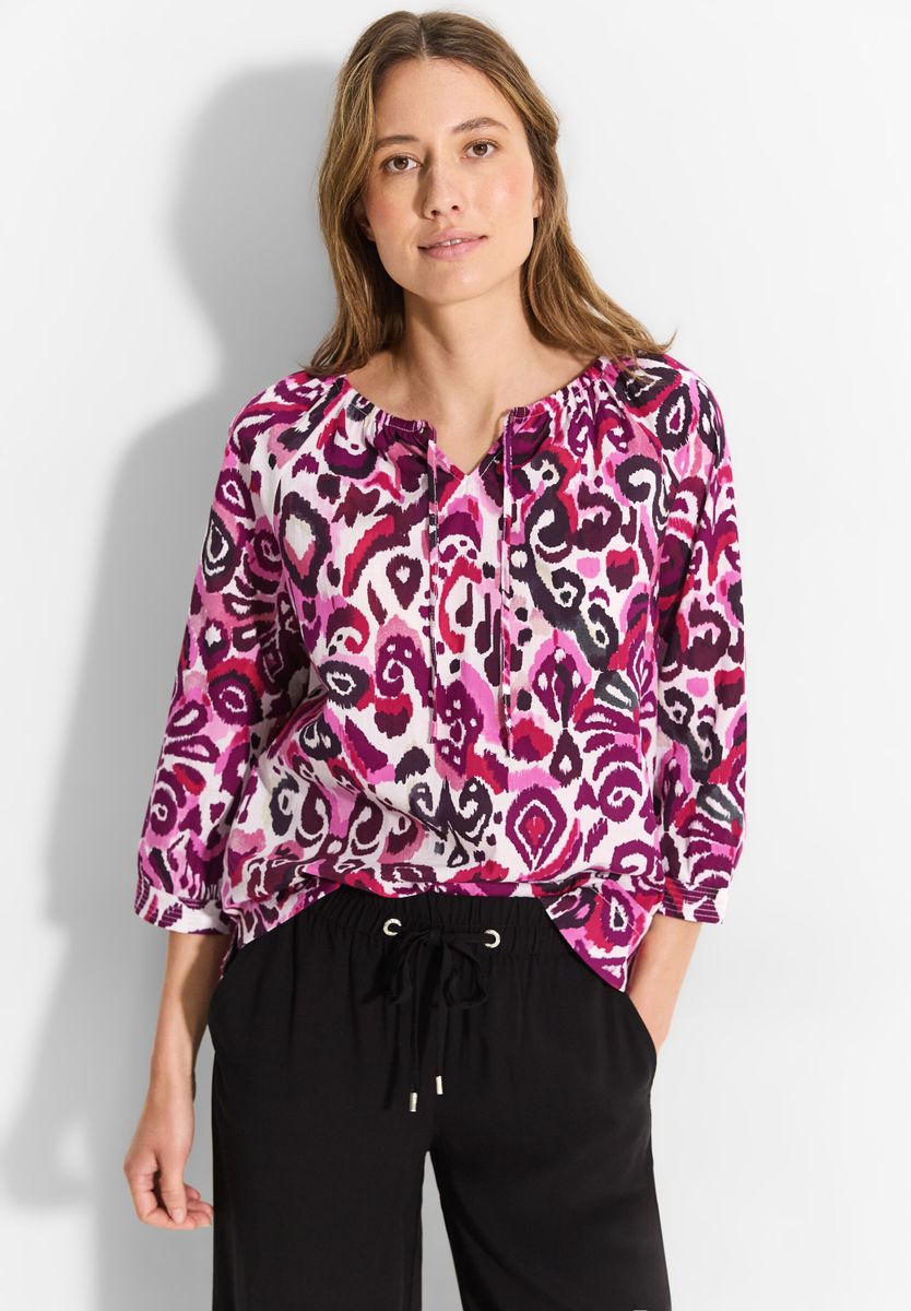 Tunika Bluse mit Print