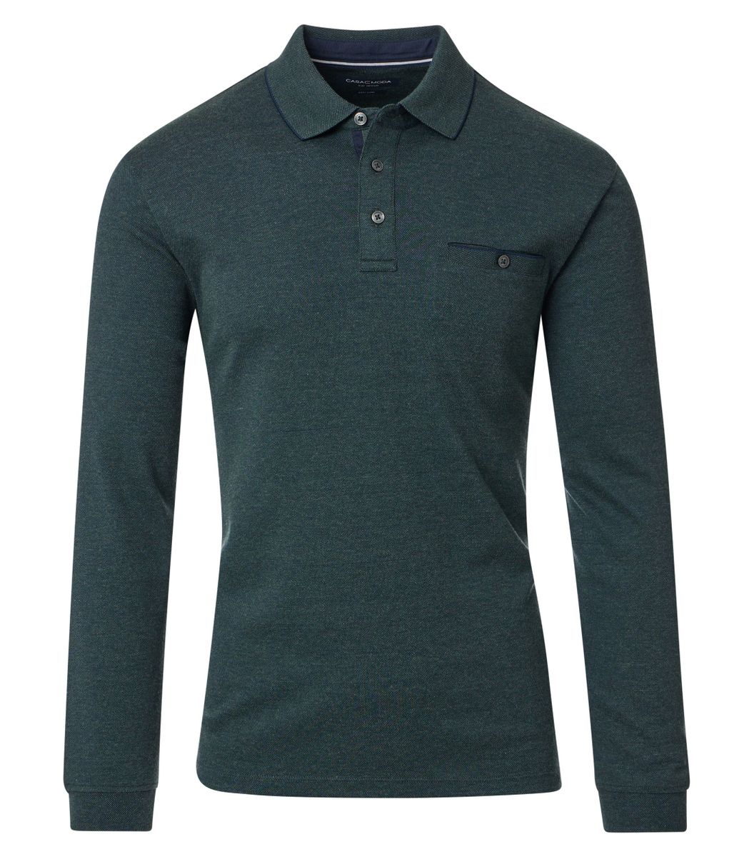 Polo-Shirt Langarm gestreift