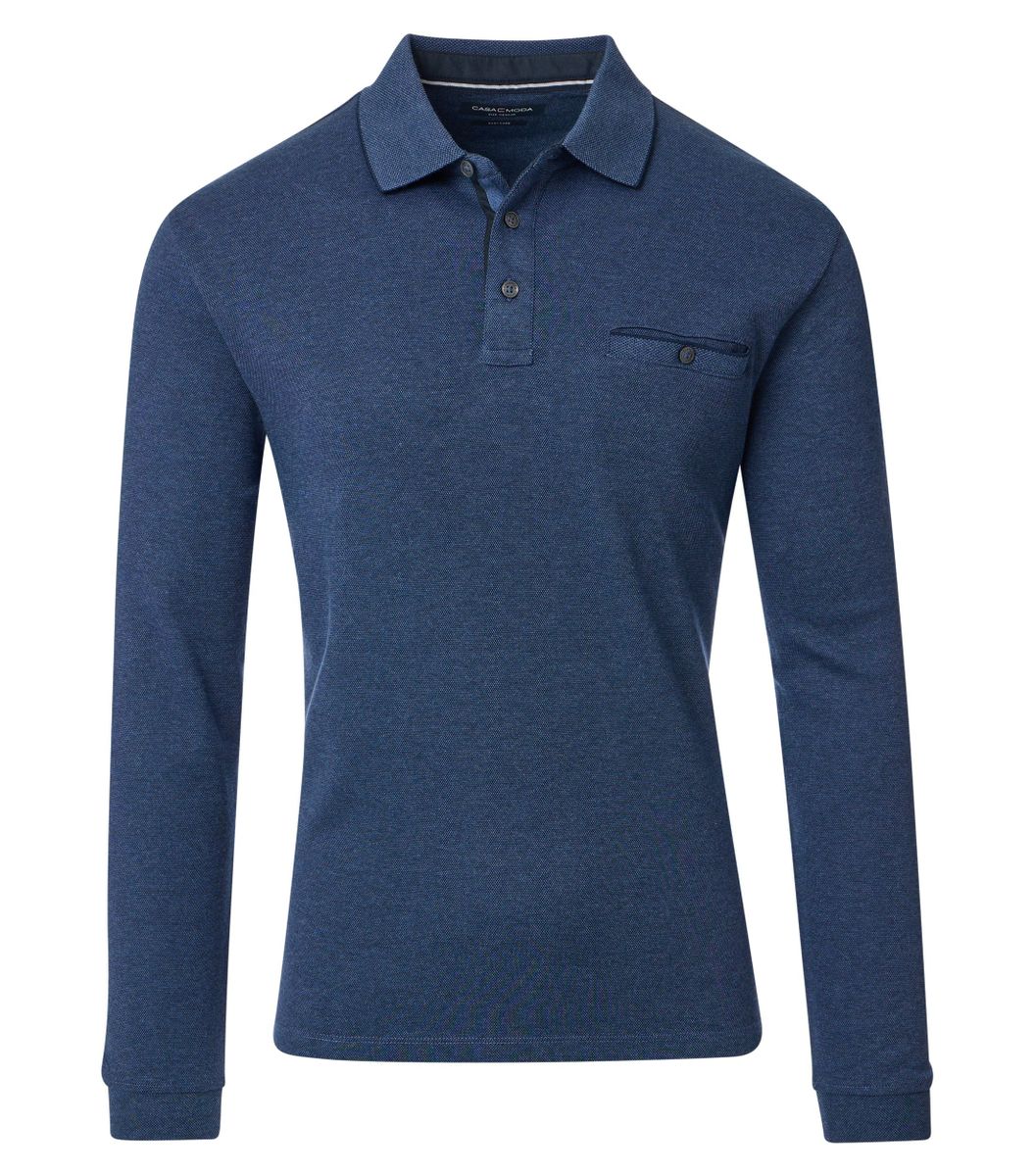 Polo-Shirt Langarm gestreift