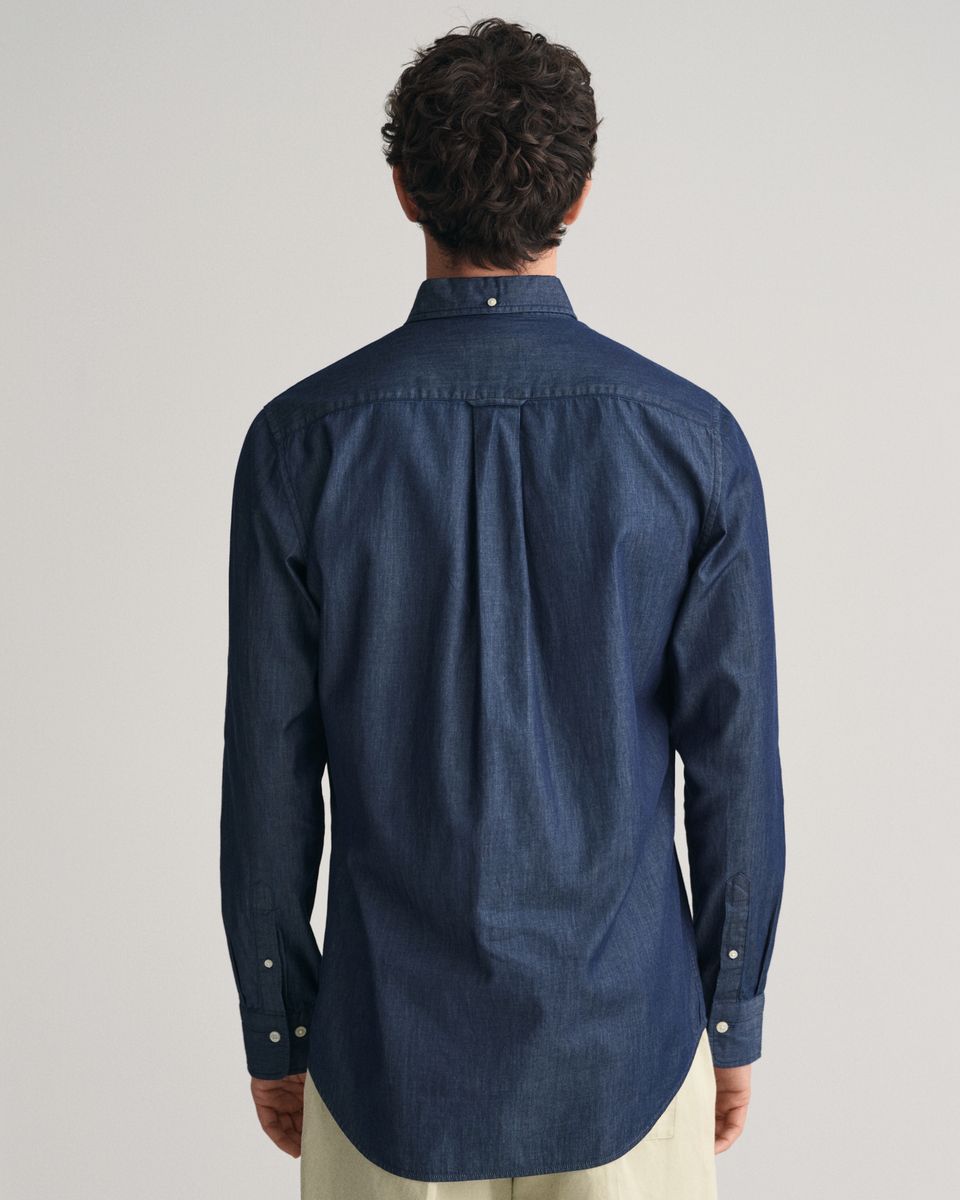 Regular Fit Indigo Hemd