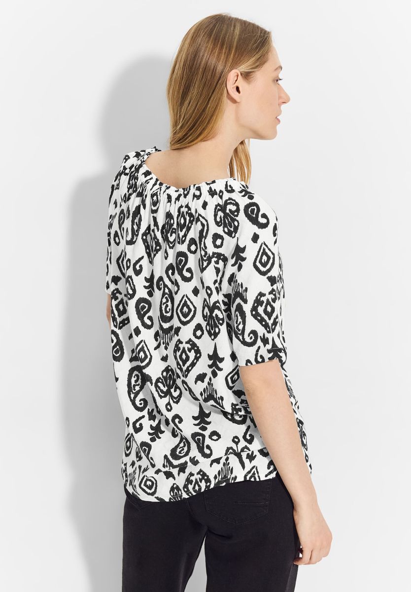 Print Carmen Bluse