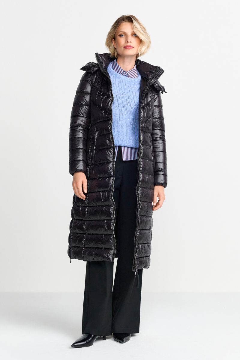 Extra long puffer coat