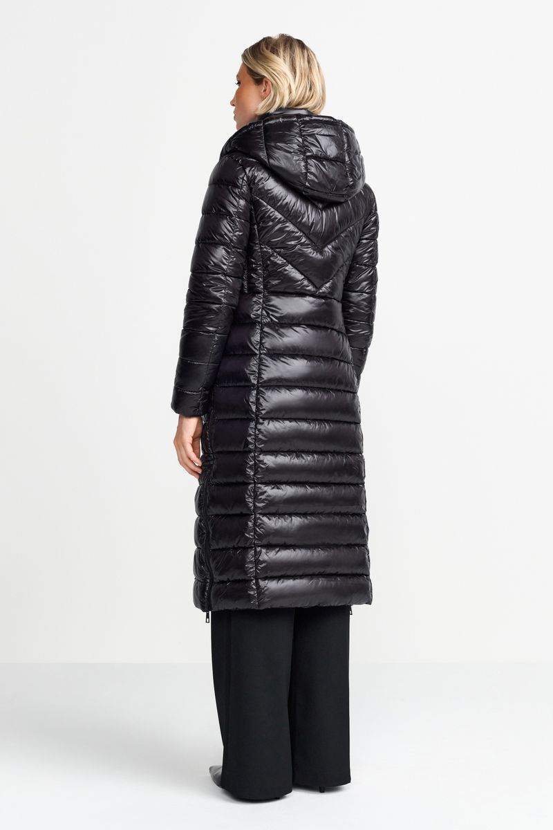 Extra long puffer coat