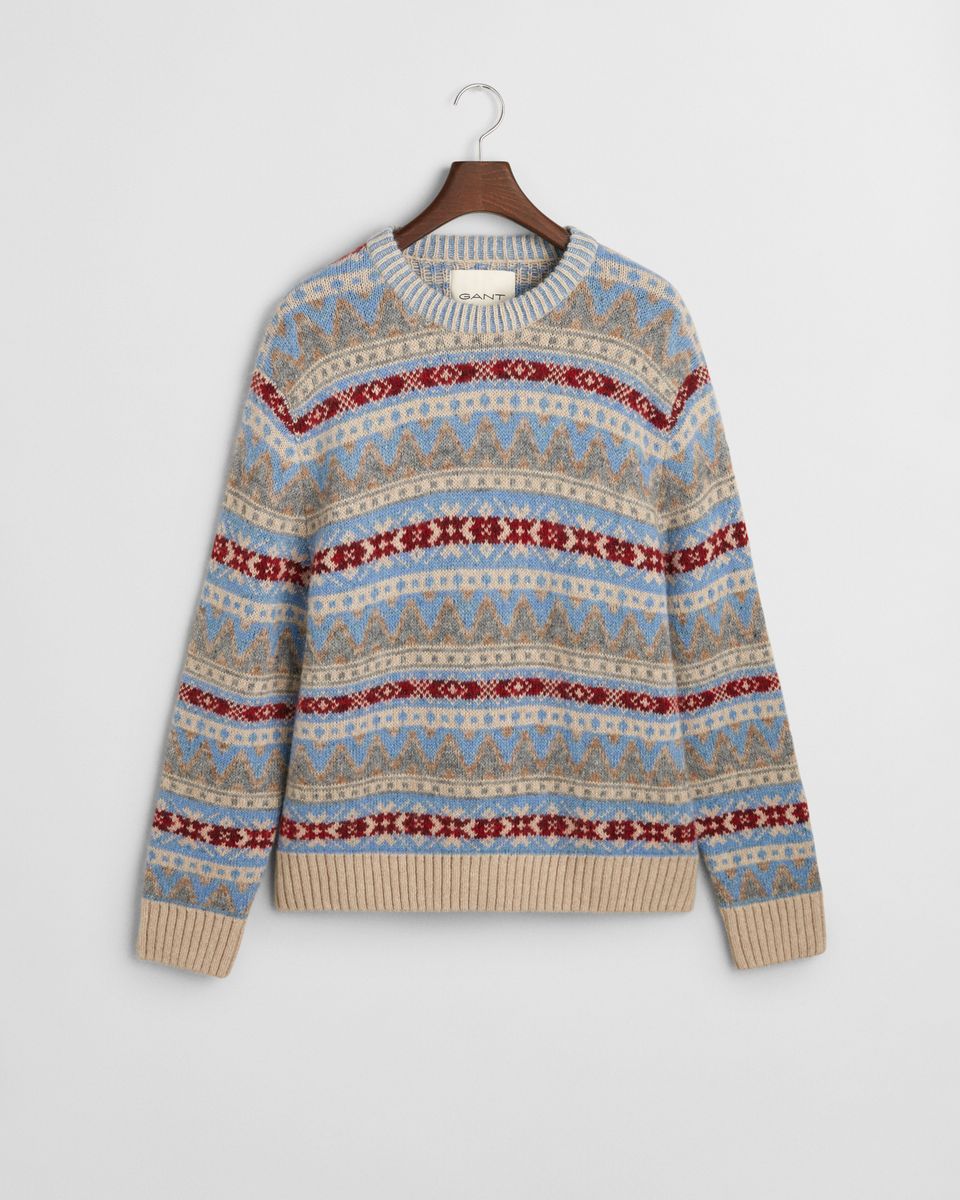 Fair Isle Rundhalspullover