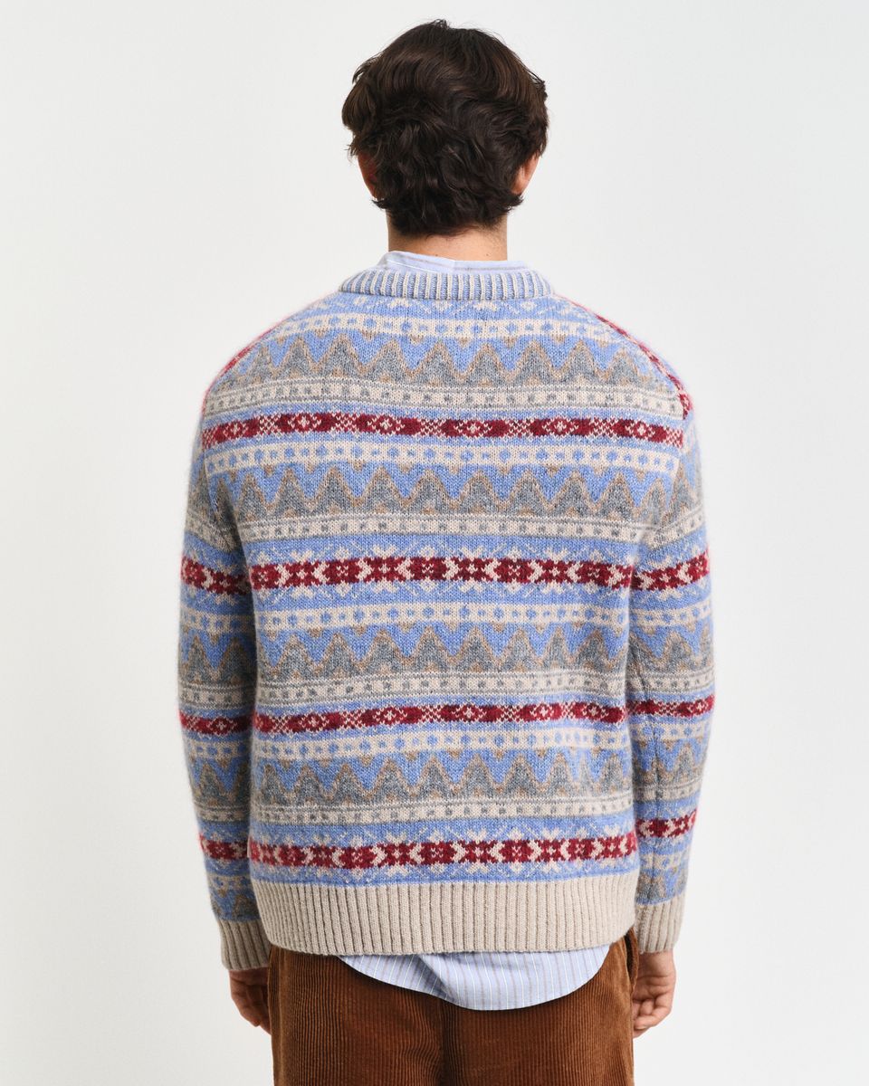 Fair Isle Rundhalspullover