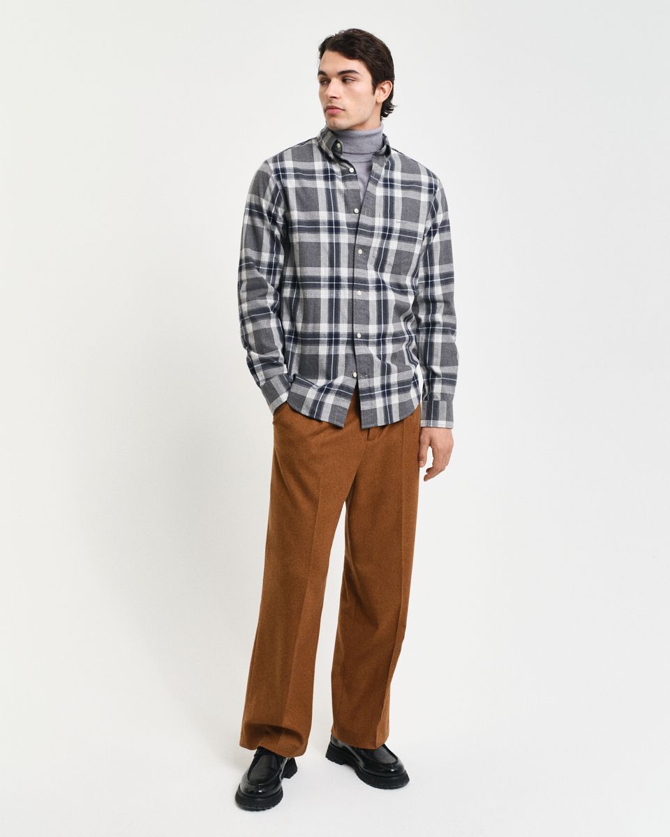 Regular Fit Tartan Melange Karohemd