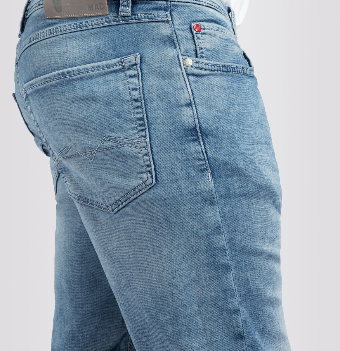 MAC JEANS - Jogn Bermuda, Light Sweat Denim