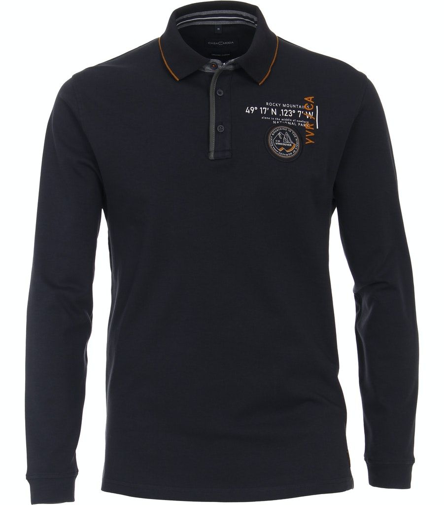 Polo-Shirt Langarm