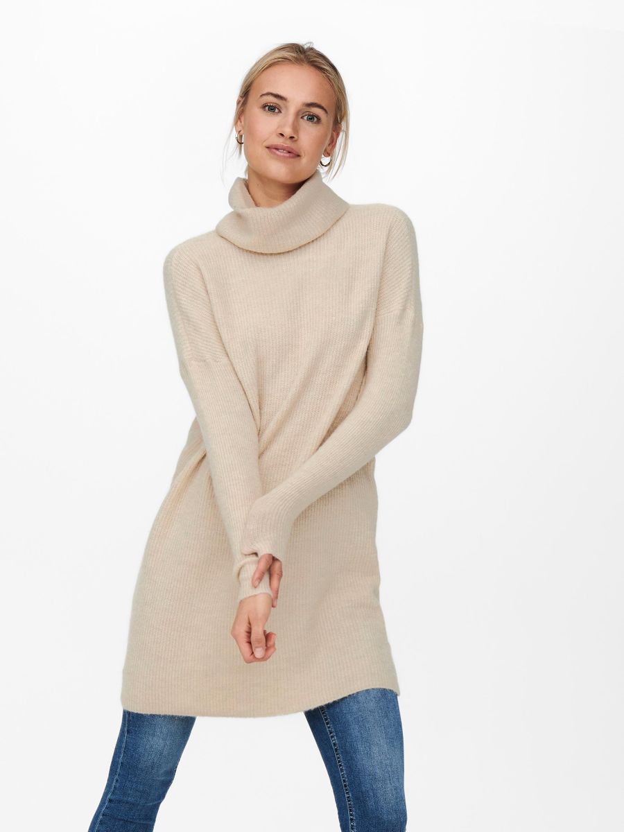 ONLJANA L/S COWLNCK DRESS  WOOL KNT NOOS