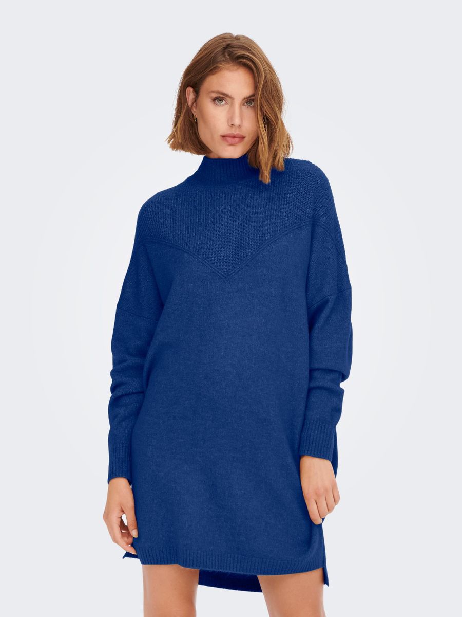 ONLSILLY L/S HIGHNECK DRESS BF KNT