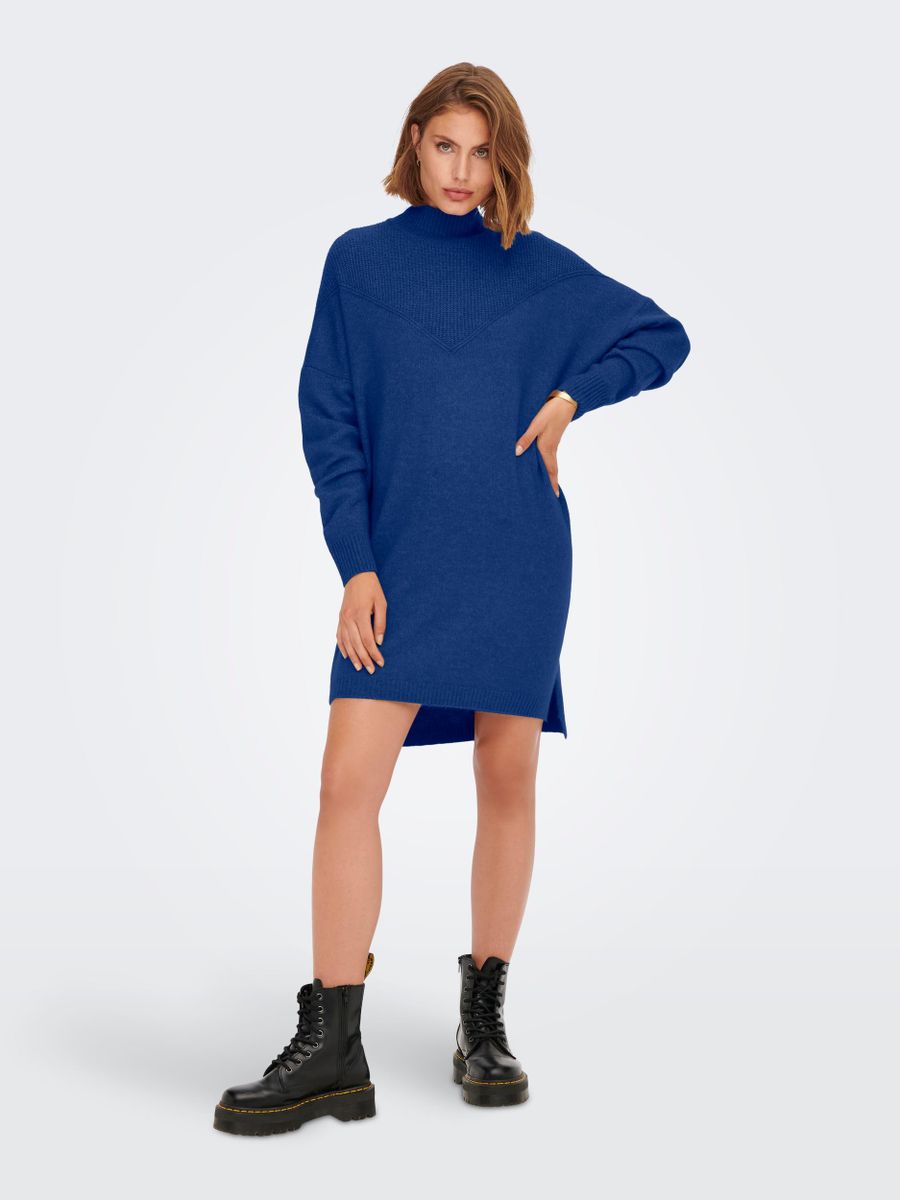 ONLSILLY L/S HIGHNECK DRESS BF KNT