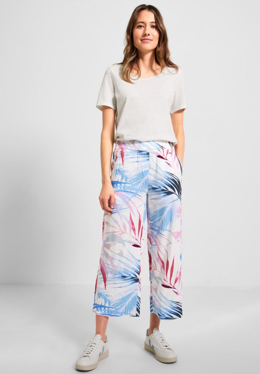 Casual Fit Hose mit Print