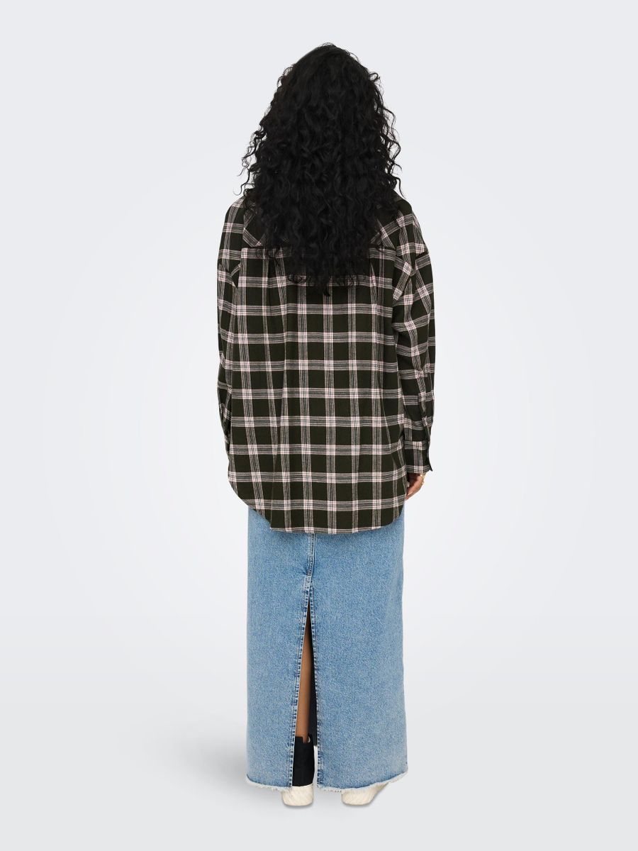 ONLSARITA LS OVERSIZE CHECK SHIRT WVN