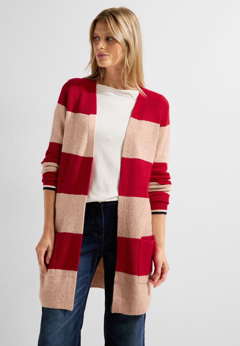 Cosy Cardigan mit Streifen